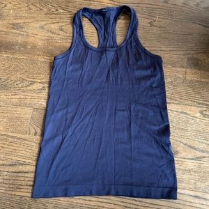 Navy thin Lululemon racerback top
